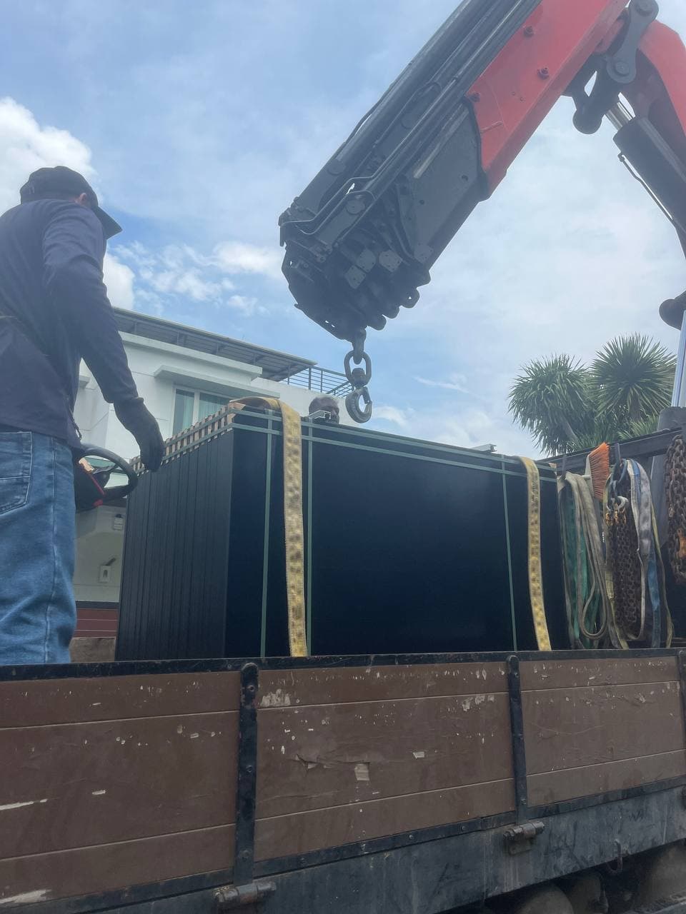 Solar panels delivered to the home