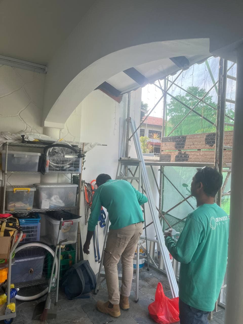 Solar installation at a landed home in Singapore