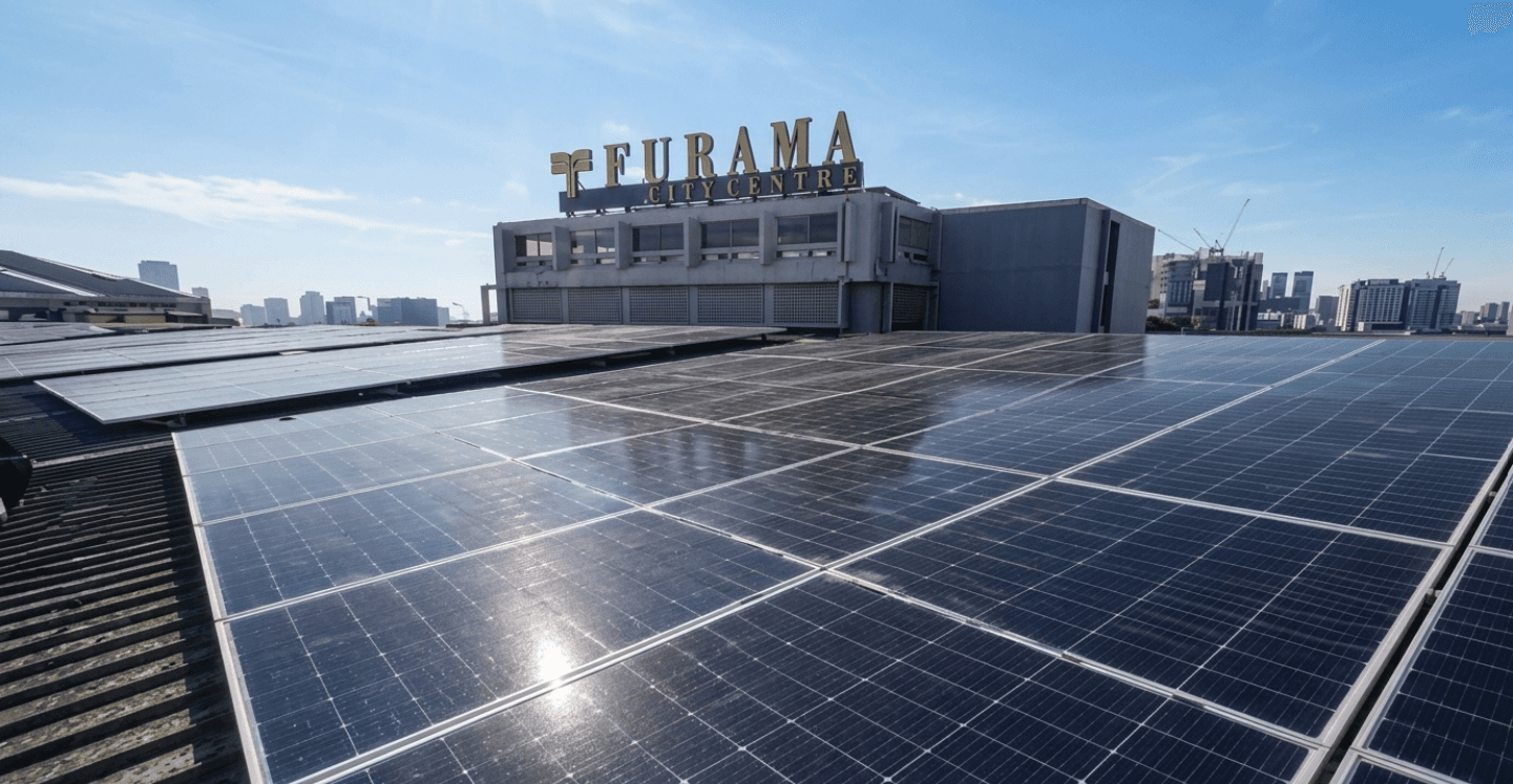 Furama City Centre solar installation